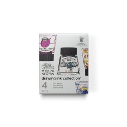 Set encres de couleurs tons 4 x 14ml, Tons riches, Winsor & Newton