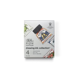 Set encres de couleurs tons 4 x 14ml, Tons dynamiques, Winsor & Newton
