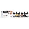 Set encres de couleurs tons métalliques 6 x 30ml, Liquitex