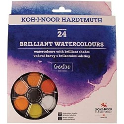 Set encres aquarellables 24 couleurs, Koh-I-Noor
