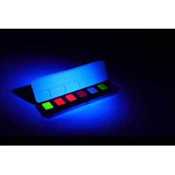 Boîte aquarelle 6 couleurs néon, Finetec Premium
