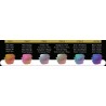Boîte aquarelle 6 couleurs irisées flip-flop, Finetec Premium