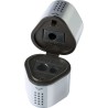 Pencil sharpener with reservoir and 3 tips - silver, Grip 2001, Faber Castell