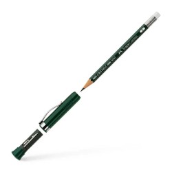 Crayon B avec gomme et taille crayon, 9000, Faber Castell