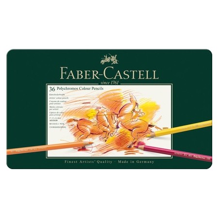 Boîte 36 crayons, Polychromos, Faber Castell