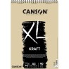 Papier kraft 90gr A3 bloc 60 feuilles, XL, Canson