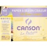 Papier couleur 160gr 24 x 32cm pochette 12 feuilles Mi-Teintes Claires