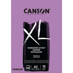 Papier marker 70gr A3 bloc 100 feuilles XL