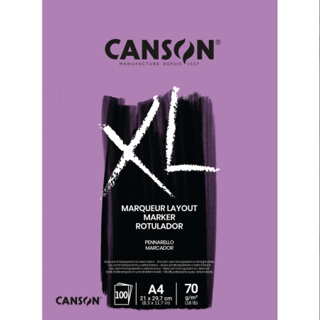 Papier marker 70gr A4 bloc 100 feuilles XL