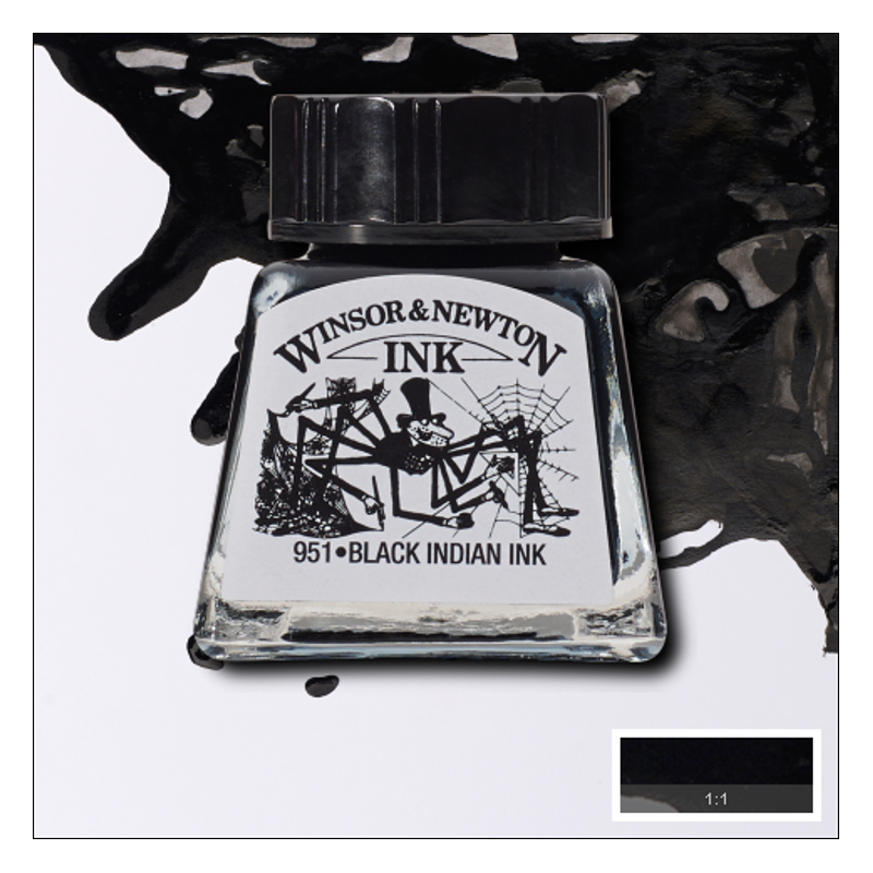 Encre de Chine noire 14ml Encre de Chine noire 14ml