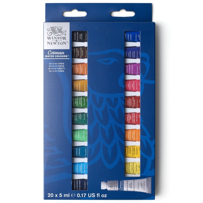 Coffret aquarelle 20 tubes de 5 ml Cotman Coffret aquarelle 20 tubes de 5 ml Cotman
